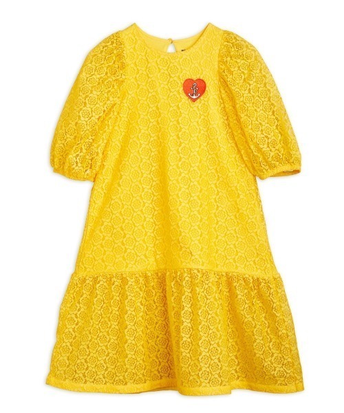 Mini Rodini（ミニロディーニ）の「mini rodini / レースワンピース（ワンピース・キッズ・イエロー・104/110/116/122/128/134）」の2枚目の写真