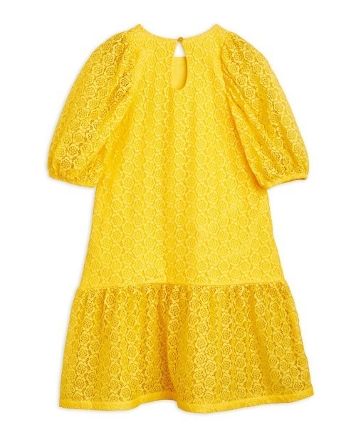 Mini Rodini（ミニロディーニ）の「mini rodini / レースワンピース（ワンピース・キッズ・イエロー・104/110/116/122/128/134）」の3枚目の写真