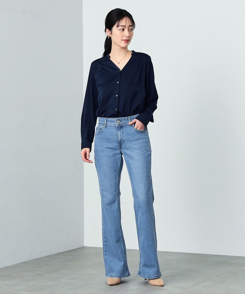 EDWIN（エドウィン）の「EDWIN LADIES インターナショナルベーシック ブーツカットデニムパンツ（デニムパンツ・レディース・インディゴブルー/ダークインディゴブルー/ライトインディゴブルー・29/30/31/34/28/32/33）」の22枚目の写真