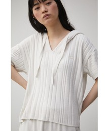AZUL HOME | 【AZUL HOME】WHIP NIGHT KNIT S/S TOPS/ホイップナイトニットショートスリーブトップス(ニット/セーター)