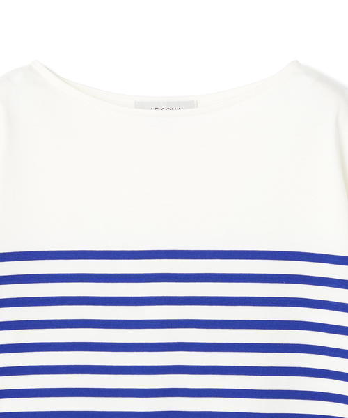 LE SOUK HOLIDAY(ルスークホリデー)の「パネルボーダーTシャツ(Tシャツ/カットソー・レディース・ブラック/ブルー・M/L)」の6枚目の写真