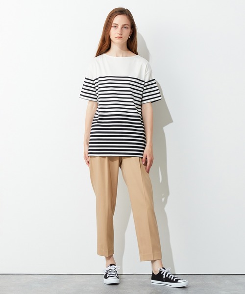 LE SOUK HOLIDAY(ルスークホリデー)の「パネルボーダーTシャツ(Tシャツ/カットソー・レディース・ブラック/ブルー・M/L)」の10枚目の写真