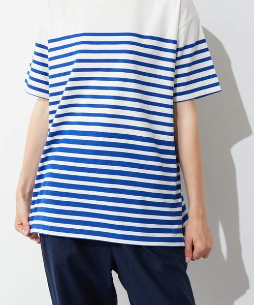 LE SOUK HOLIDAY(ルスークホリデー)の「パネルボーダーTシャツ(Tシャツ/カットソー・レディース・ブラック/ブルー・M/L)」の13枚目の写真