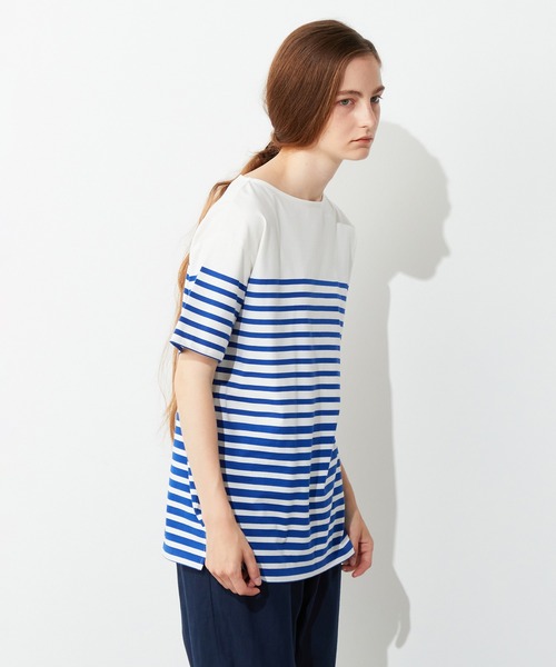 LE SOUK HOLIDAY(ルスークホリデー)の「パネルボーダーTシャツ(Tシャツ/カットソー・レディース・ブラック/ブルー・M/L)」の14枚目の写真