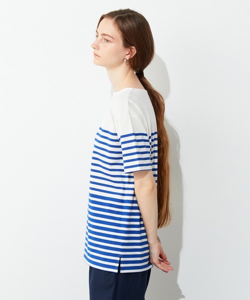LE SOUK HOLIDAY(ルスークホリデー)の「パネルボーダーTシャツ(Tシャツ/カットソー・レディース・ブラック/ブルー・M/L)」の15枚目の写真