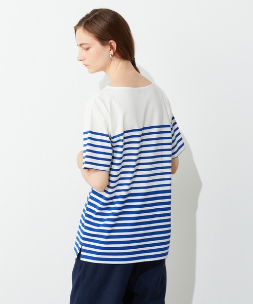 LE SOUK HOLIDAY(ルスークホリデー)の「パネルボーダーTシャツ(Tシャツ/カットソー・レディース・ブラック/ブルー・M/L)」の17枚目の写真