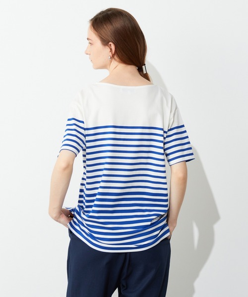 LE SOUK HOLIDAY(ルスークホリデー)の「パネルボーダーTシャツ(Tシャツ/カットソー・レディース・ブラック/ブルー・M/L)」の18枚目の写真