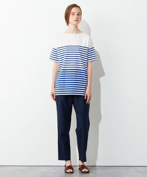 LE SOUK HOLIDAY(ルスークホリデー)の「パネルボーダーTシャツ(Tシャツ/カットソー・レディース・ブラック/ブルー・M/L)」の19枚目の写真
