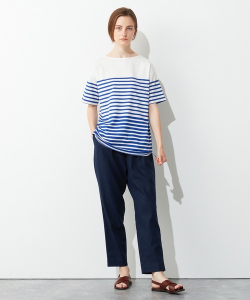 LE SOUK HOLIDAY(ルスークホリデー)の「パネルボーダーTシャツ(Tシャツ/カットソー・レディース・ブラック/ブルー・M/L)」の20枚目の写真