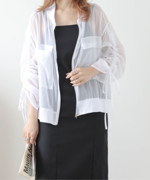 セール】シアーブルゾン（ブルゾン）｜AMELY（エミリー）の