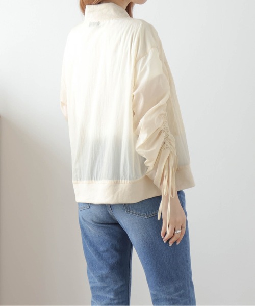 セール❣️【新品 完売商品】AMELY シアーブルゾン ベージュ ショート丈 セール】シアーブルゾン（ブルゾン）｜AMELY（エミリー）の