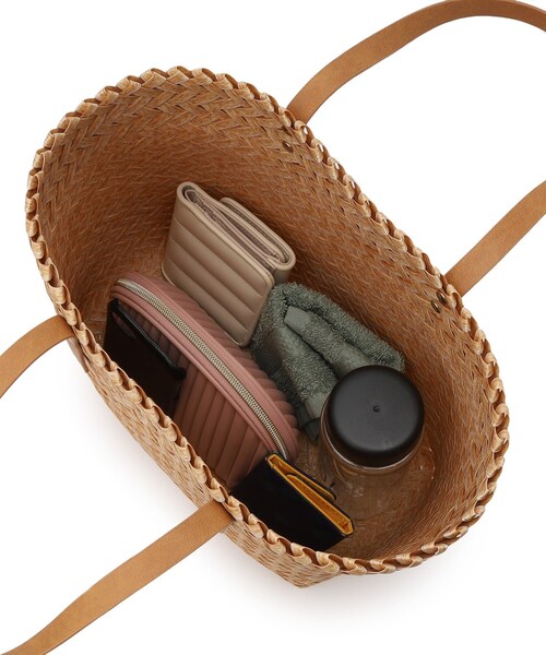 SHOO・LA・RUE（シューラルー）の「◆雑材メッシュトートバッグ（トートバッグ・レディース・ブラウン系/ライトベージュ・00）」の10枚目の写真