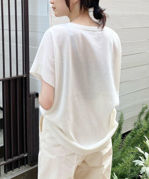 スクエアニットプルオーバー