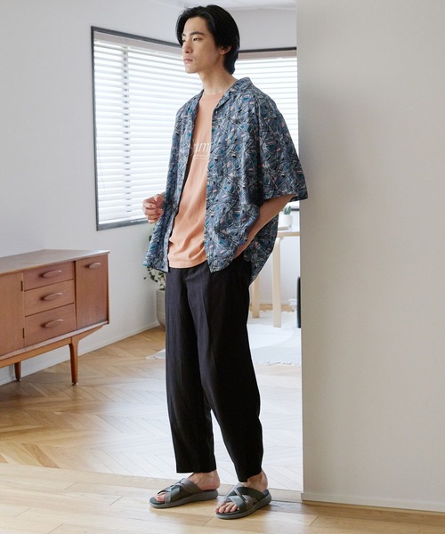 豪奢な セール】レーヨンリネンコットンサイドベルトパンツ（その他 パンツ