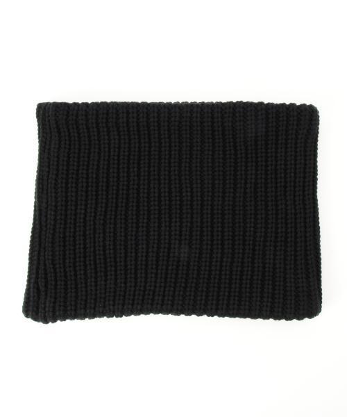 BEAMS（ビームス）の「BEAMS / リブ×マシュマロ リバーシブル スヌード（ストール/ショール・メンズ・ブラック/ネイビー・ONE SIZE）」の7枚目の写真