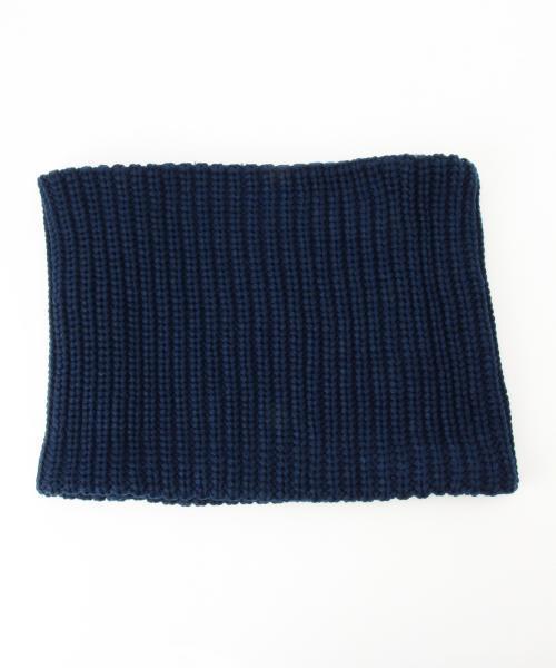 BEAMS（ビームス）の「BEAMS / リブ×マシュマロ リバーシブル スヌード（ストール/ショール・メンズ・ブラック/ネイビー・ONE SIZE）」の9枚目の写真