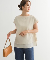 URBAN RESEARCH DOORS | 『UR TECH Smart Linen Touch』レイヤードフレンチブラウス(シャツ/ブラウス)