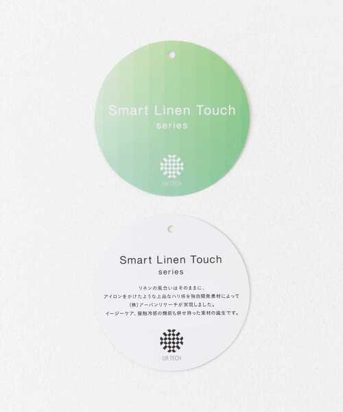 URBAN RESEARCH DOORS（アーバンリサーチドアーズ）の「『UR TECH Smart Linen Touch』レイヤードフレンチブラウス（シャツ/ブラウス・レディース・ベージュ系その他/ネイビー・MEDIUM）」の14枚目の写真
