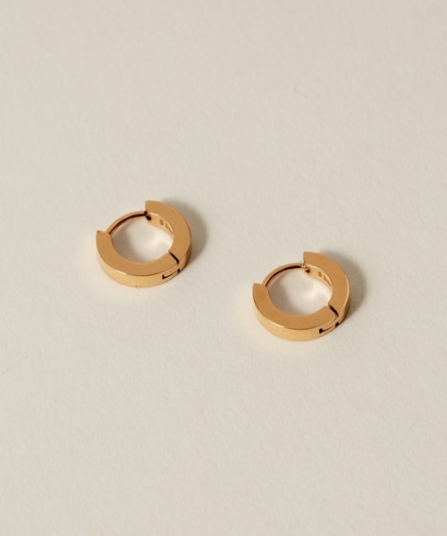 novice（ノーヴィス）の「【novice】Hinged Mini Hoop Pierce［Stainless］（ピアス（両耳用）・レディース・シルバー/ゴールド・FREE）」の4枚目の写真