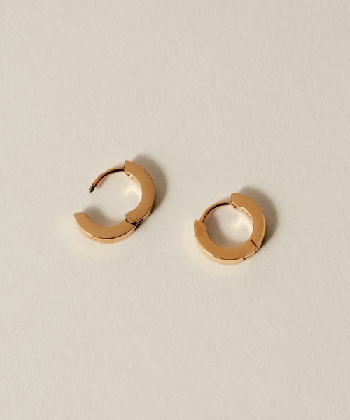 novice（ノーヴィス）の「【novice】Hinged Mini Hoop Pierce［Stainless］（ピアス（両耳用）・レディース・シルバー/ゴールド・FREE）」の5枚目の写真