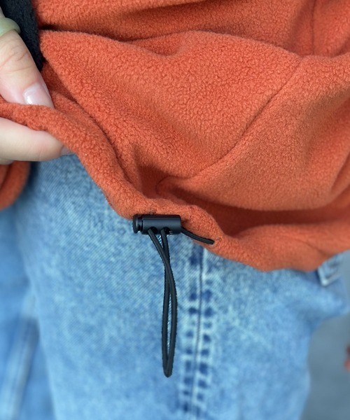 Java（ジャバ）の「《JaVa ジャバコラボ》洗練された大人カジュアル サイドラインハーフジップフリースプルオーバー（スウェット・メンズ・ネイビー/ブラック/オレンジ/オフホワイト・SMALL/LARGE/MEDIUM/X-LARGE）」の16枚目の写真