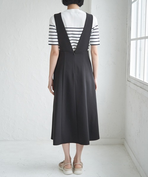 ROPE' PICNIC（ロペピクニック）の「深めVネックジャンパースカート（ジャンパースカート・レディース・ブラック/ライトグレー・36/38）」の13枚目の写真