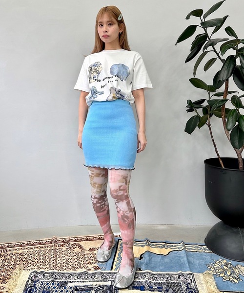 SANSeLF（サンセルフ）の「フロントプリントTシャツ【SANSeLF】sanw24s002（Tシャツ/カットソー・レディース・ホワイト・FREE）」の2枚目の写真