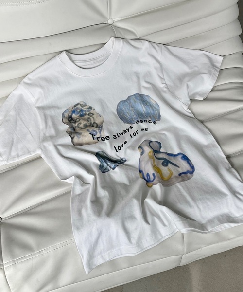 SANSeLF（サンセルフ）の「フロントプリントTシャツ【SANSeLF】sanw24s002（Tシャツ/カットソー・レディース・ホワイト・FREE）」の5枚目の写真