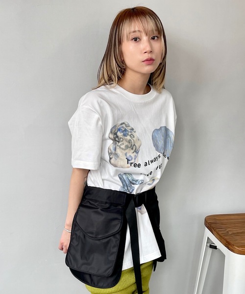 SANSeLF（サンセルフ）の「フロントプリントTシャツ【SANSeLF】sanw24s002（Tシャツ/カットソー・レディース・ホワイト・FREE）」の9枚目の写真