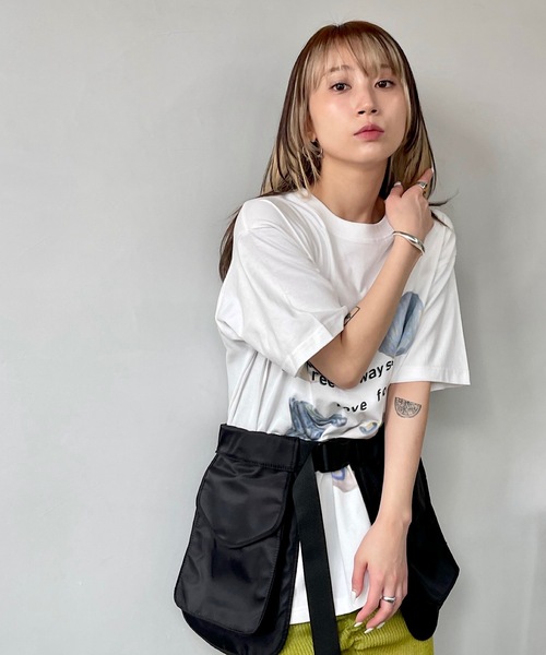 SANSeLF（サンセルフ）の「フロントプリントTシャツ【SANSeLF】sanw24s002（Tシャツ/カットソー・レディース・ホワイト・FREE）」の10枚目の写真