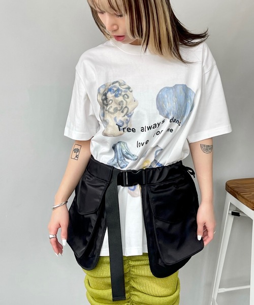 SANSeLF（サンセルフ）の「フロントプリントTシャツ【SANSeLF】sanw24s002（Tシャツ/カットソー・レディース・ホワイト・FREE）」の11枚目の写真