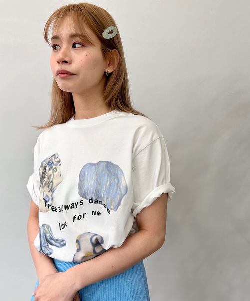 SANSeLF（サンセルフ）の「フロントプリントTシャツ【SANSeLF】sanw24s002（Tシャツ/カットソー・レディース・ホワイト・FREE）」の12枚目の写真