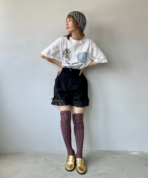 SANSeLF（サンセルフ）の「フロントプリントTシャツ【SANSeLF】sanw24s002（Tシャツ/カットソー・レディース・ホワイト・FREE）」の14枚目の写真