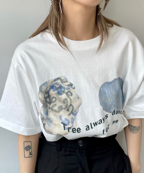 SANSeLF（サンセルフ）の「フロントプリントTシャツ【SANSeLF】sanw24s002（Tシャツ/カットソー・レディース・ホワイト・FREE）」の15枚目の写真