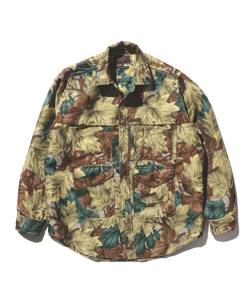 BEAMS PLUS（ビームスプラス）の「BEAMS PLUS / ポリエステル カモフラージュ ジャカード アドベンチャー シャツ（シャツ/ブラウス・メンズ・オレンジ/オリーブ・XL/S/L/M）」の22枚目の写真