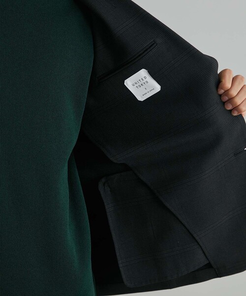 UNITED TOKYO（ユナイテッドトウキョウ）の「アウトラスト ベーシック ジャケット│セットアップ対応（セットアップ・メンズ・ブラック/ダークグレー/チェック/ライトブルーグレー・2/3/1）」の17枚目の写真