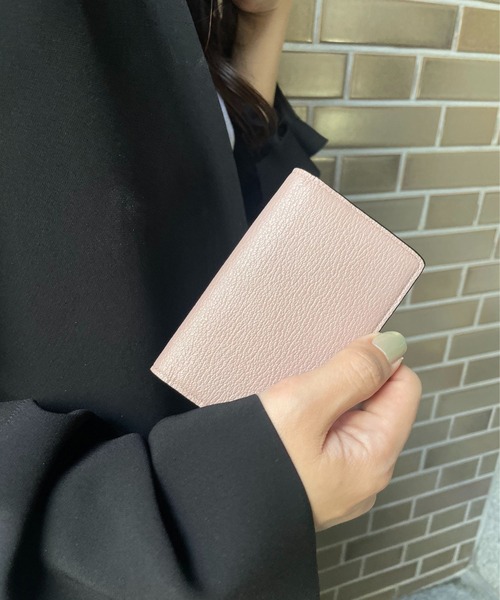 PEDIR（ペディール）の「ディアシュリンク レザー 本革 名刺入れ/PEDIR（名刺入れ・レディース・グレイッシュベージュ/ブラウン系その他/ブラック/ライトブルー/ライトピンク/ライトグリーン・FREE）」の6枚目の写真