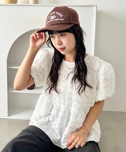 wears(ウェアーズ)の「NEWYORKフロント刺繍ロゴキャップ(キャップ・レディース・ブラック/ホワイト/ネイビー/ブラウン/ダークグリーン/ベージュ/ブルー/オフホワイト・FREE)」の20枚目の写真