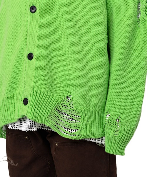 KAMIYA（カミヤ）の「Distressed Knit Cardigan（カーディガン