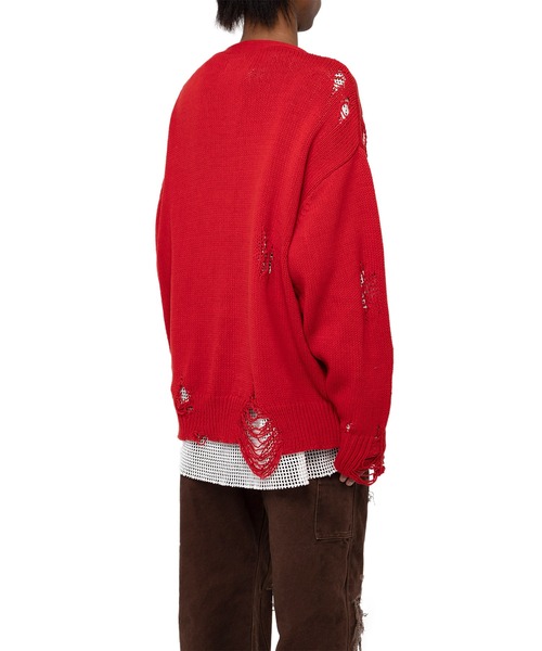 KAMIYA カーディガン M KAMIYA（カミヤ）の「Distressed Knit Cardigan（カーディガン