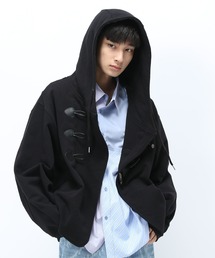 【UNISEX】BIGフードトグルカーディガン