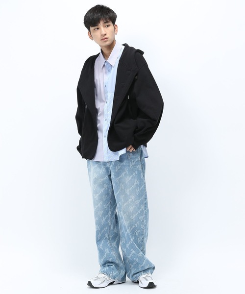 Anui（アニュイ）の「【UNISEX】BIGフードトグルカーディガン（カーディガン/ボレロ・レディース・ブラック/オフホワイト・M/L）」の14枚目の写真