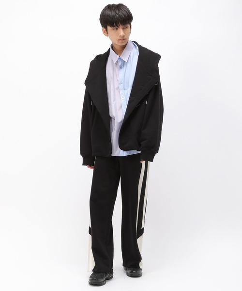 Anui（アニュイ）の「【UNISEX】BIGフードトグルカーディガン（カーディガン/ボレロ・レディース・ブラック/オフホワイト・M/L）」の16枚目の写真