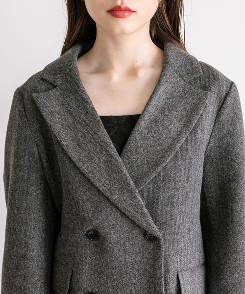 OLIVE des OLIVE（オリーブデオリーブ）の「テーラードジャケットコート　1032070140（テーラードジャケット・レディース・チェック/ブラック/チャコールグレー/アイボリー・FREE）」の15枚目の写真