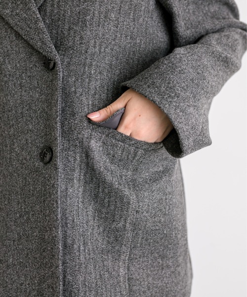 OLIVE des OLIVE（オリーブデオリーブ）の「テーラードジャケットコート　1032070140（テーラードジャケット・レディース・チェック/ブラック/チャコールグレー/アイボリー・FREE）」の17枚目の写真