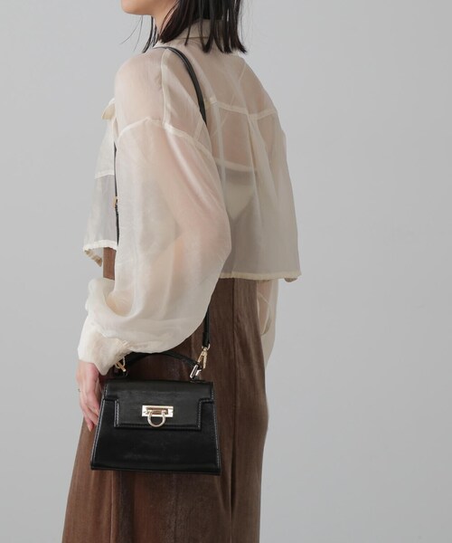 FREE'S MART（フリーズマート）の「クリップフラップバッグ（ショルダーバッグ・レディース・ブラック/ホワイト/ブルー系その他・ﾌﾘ-）」の5枚目の写真