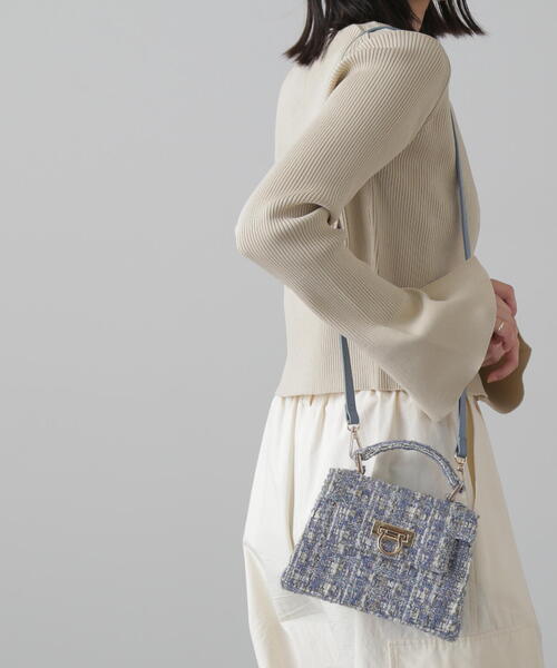 FREE'S MART（フリーズマート）の「クリップフラップバッグ（ショルダーバッグ・レディース・ブラック/ホワイト/ブルー系その他・ﾌﾘ-）」の9枚目の写真