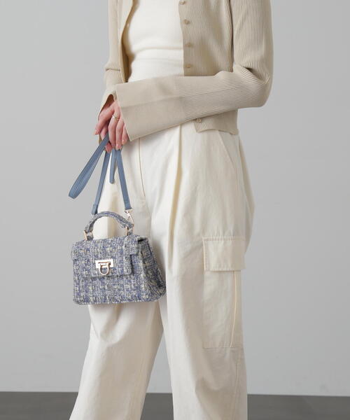 FREE'S MART（フリーズマート）の「クリップフラップバッグ（ショルダーバッグ・レディース・ブラック/ホワイト/ブルー系その他・ﾌﾘ-）」の12枚目の写真