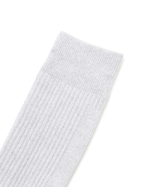 Toironier（トワロニエ）の「Toironier/トワロニエ/Lame Socks/ラメソックス（ソックス/靴下・メンズ・シルバー/ブラック/その他24・F）」の4枚目の写真