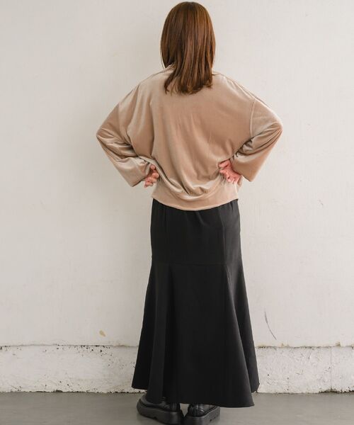 RETRO GIRL（レトロガール）の「ベロアラインジップ（ブルゾン・レディース・ブルー/ナチュラル/ピンク・FREE）」の11枚目の写真